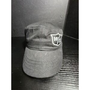 Wilson Staff FG Tour Black Cadet Hat Cap WS Logo strapback